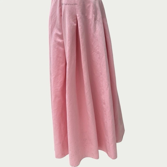 Staud $695 Joy Gown Pink Square Neck Cotton US Size 6 - Picture 7 of 12